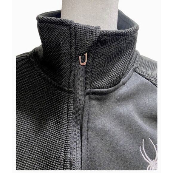 Spyder Men’s Full Zip Jacket Warm Black Size Small style 71H64010-01 Mid-weight - Picture 4 of 12
